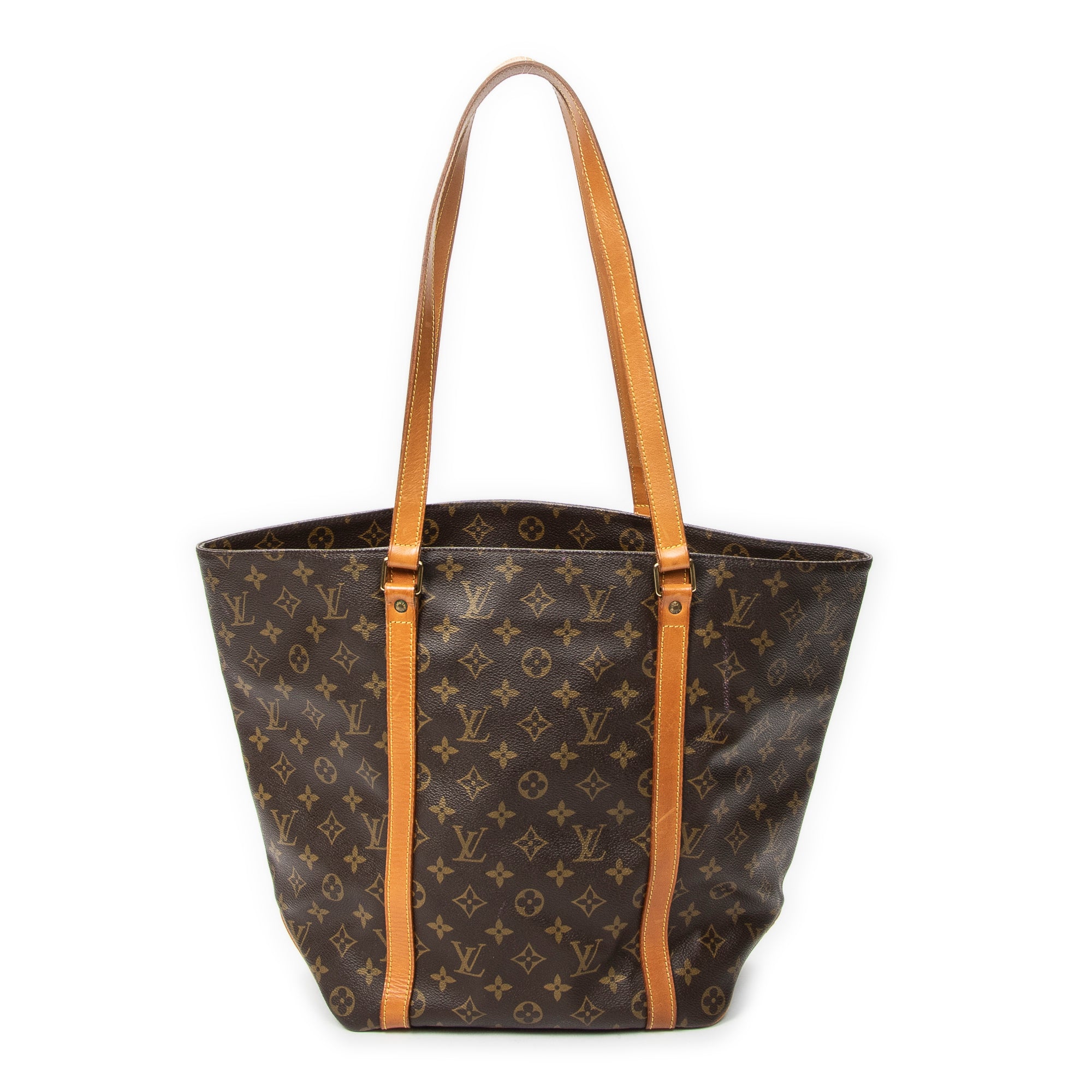 Shoulder Bag Sac Shopping PM Brown Monogram Canvas