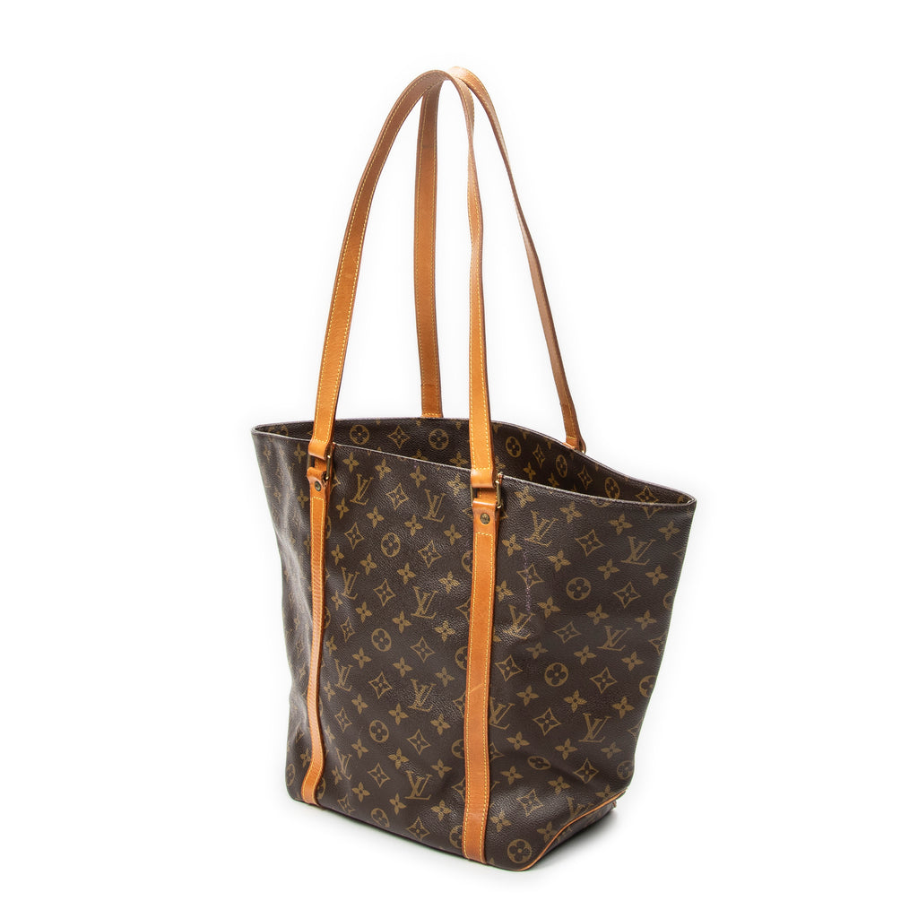 Shoulder Bag Sac Shopping PM Brown Monogram Canvas