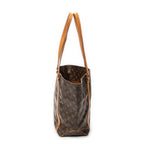 Shoulder Bag Sac Shopping PM Brown Monogram Canvas