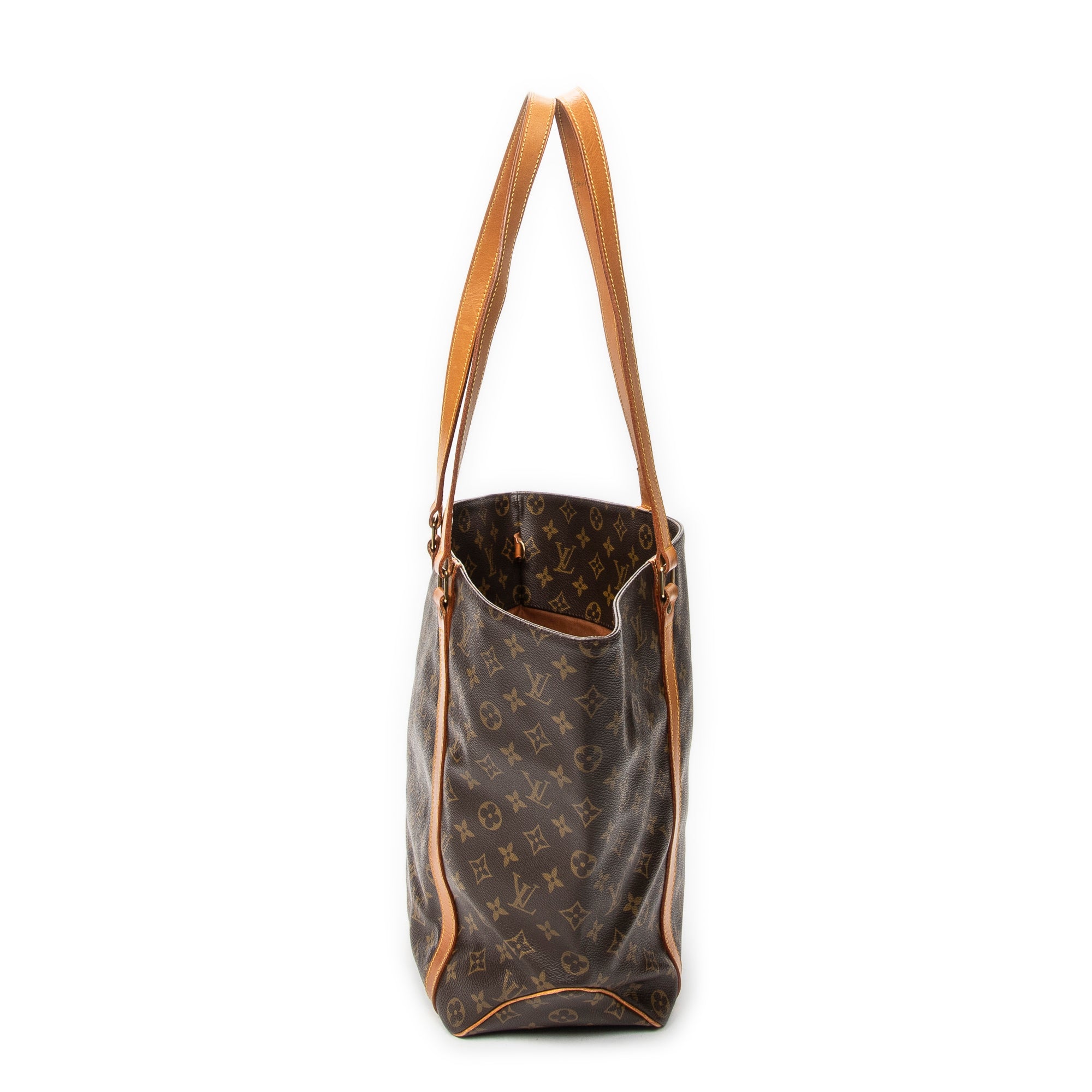 Shoulder Bag Sac Shopping PM Brown Monogram Canvas