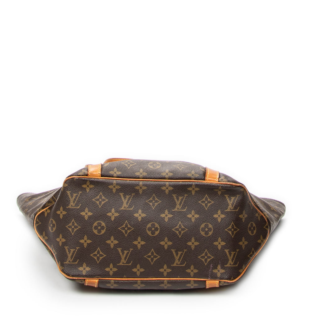 Shoulder Bag Sac Shopping PM Brown Monogram Canvas