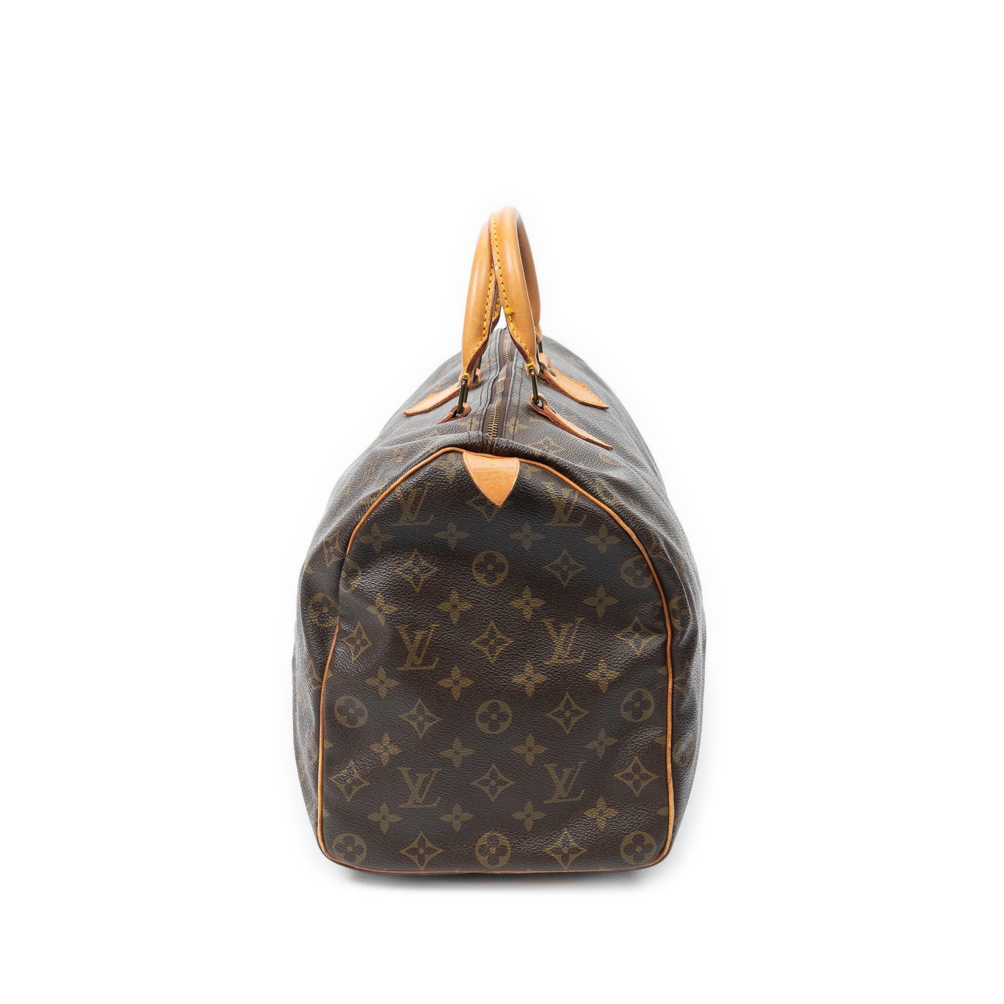 Handbag Speedy 40 Brown Monogram Canvas