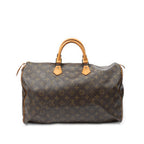 Handbag Speedy 40 Brown Monogram Canvas
