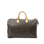 Handbag Speedy 40 Brown Monogram Canvas