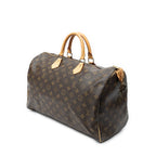 Handbag Speedy 40 Brown Monogram Canvas