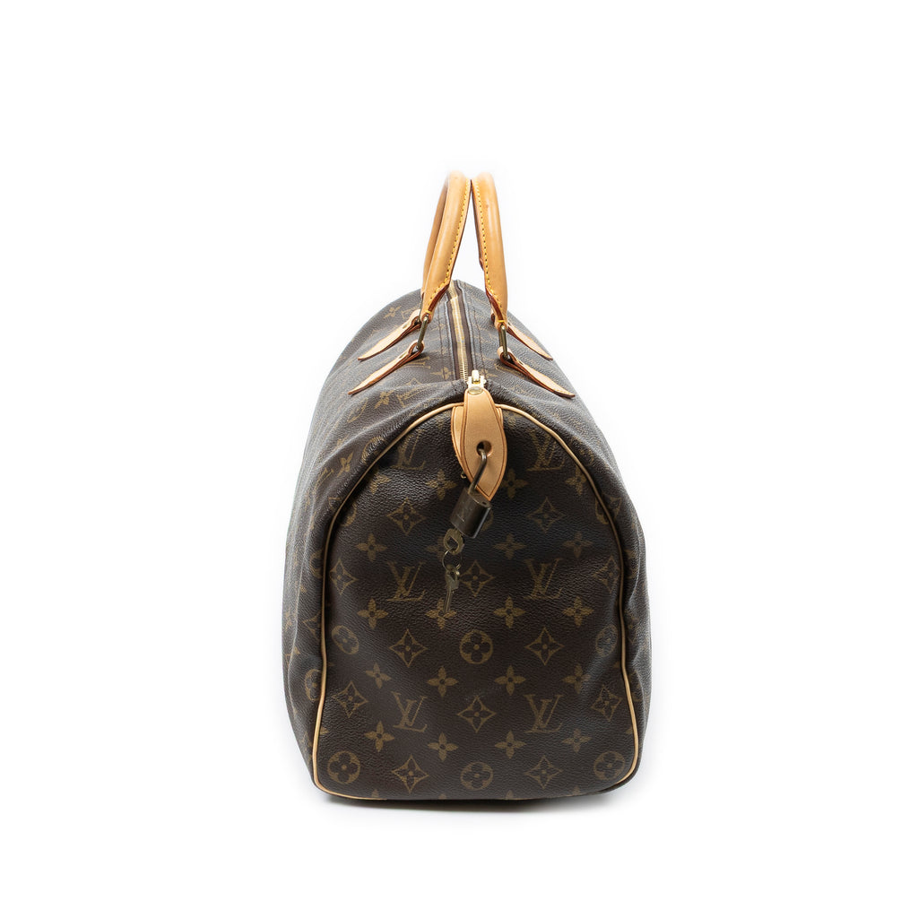 Handbag Speedy 40 Brown Monogram Canvas