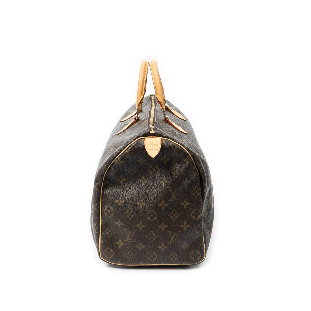 Handbag Speedy 40 Brown Monogram Canvas