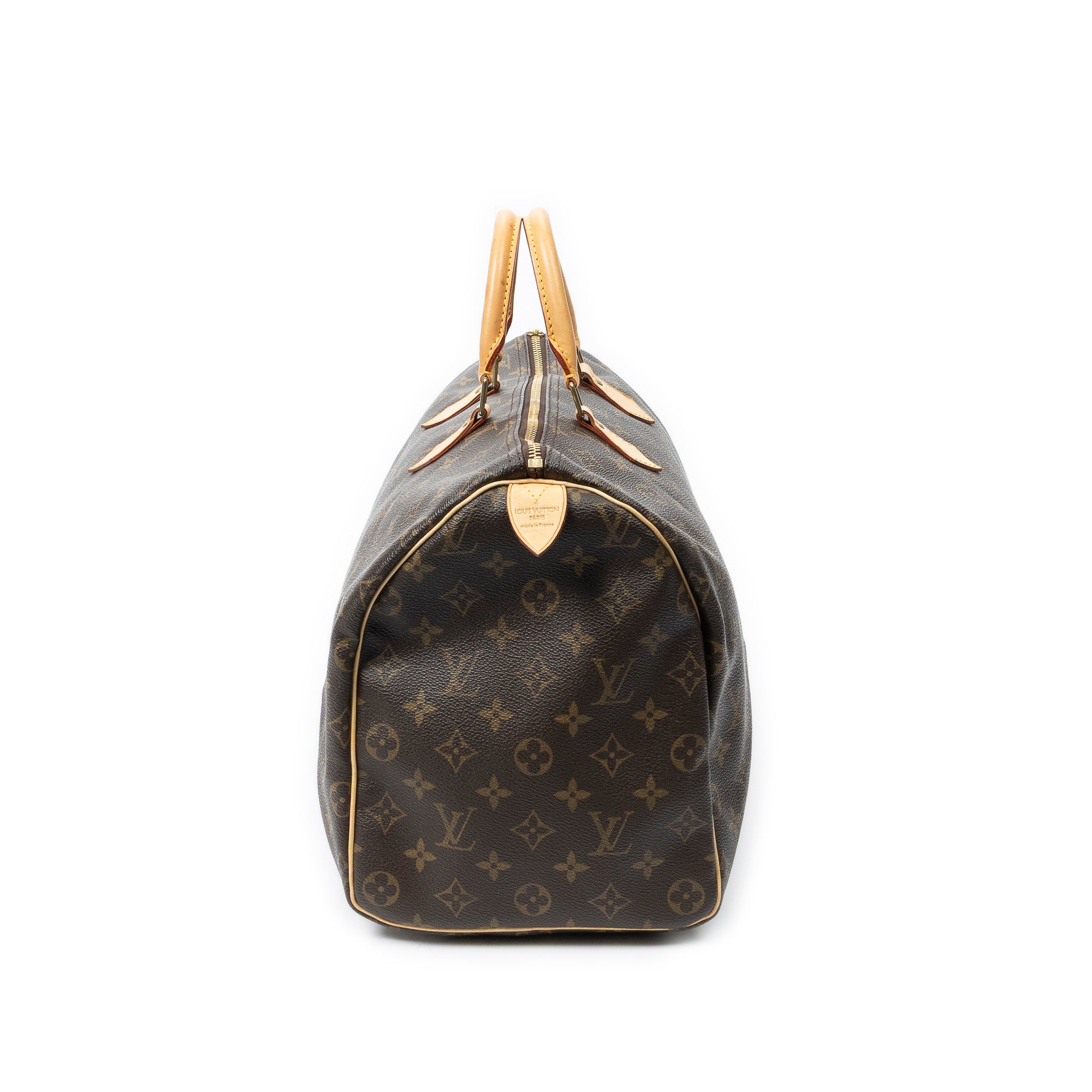 Handbag Speedy 40 Brown Monogram Canvas