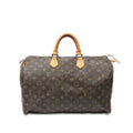 Handbag Speedy 40 Brown Monogram Canvas