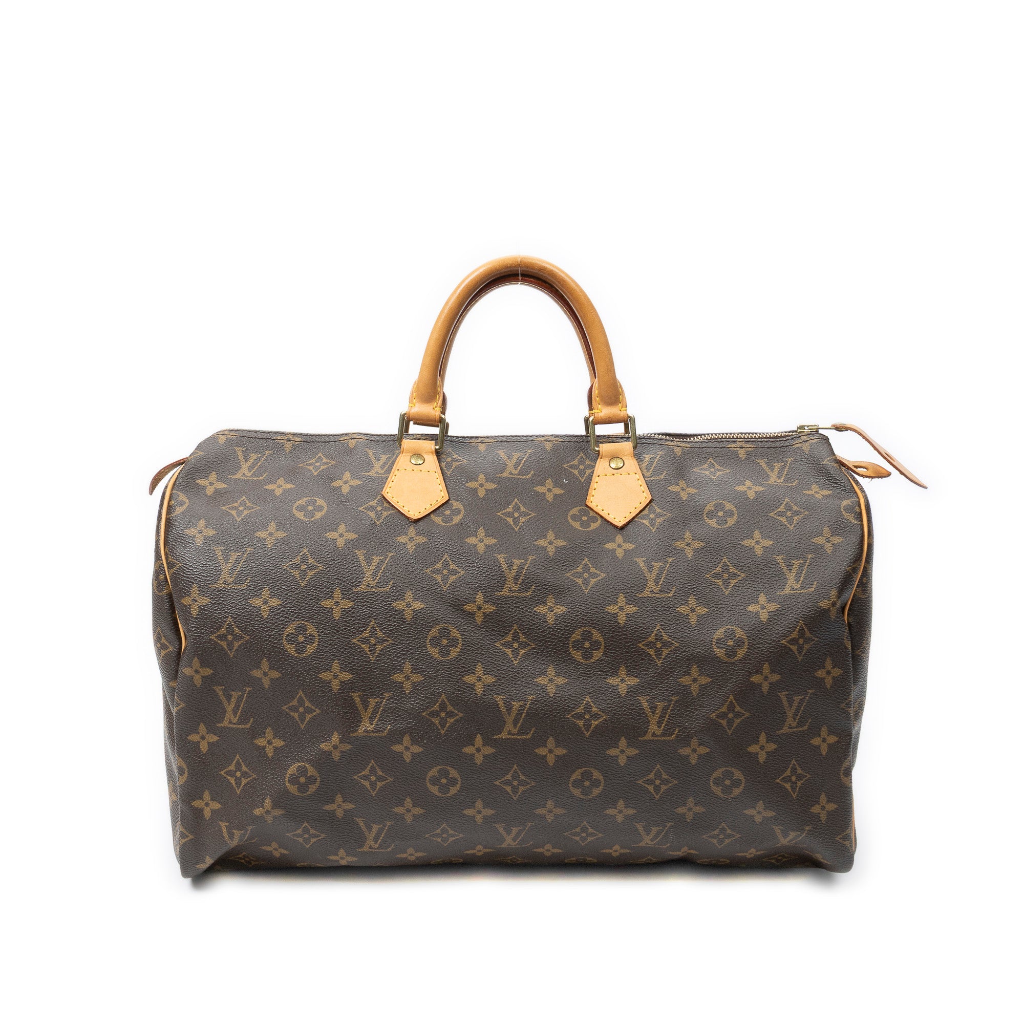 Handbag Speedy 40 Brown Monogram Canvas