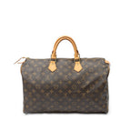 Handbag Speedy 40 Brown Monogram Canvas