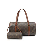 Shoulder Bag Papillon 30 Brown Monogram Canvas