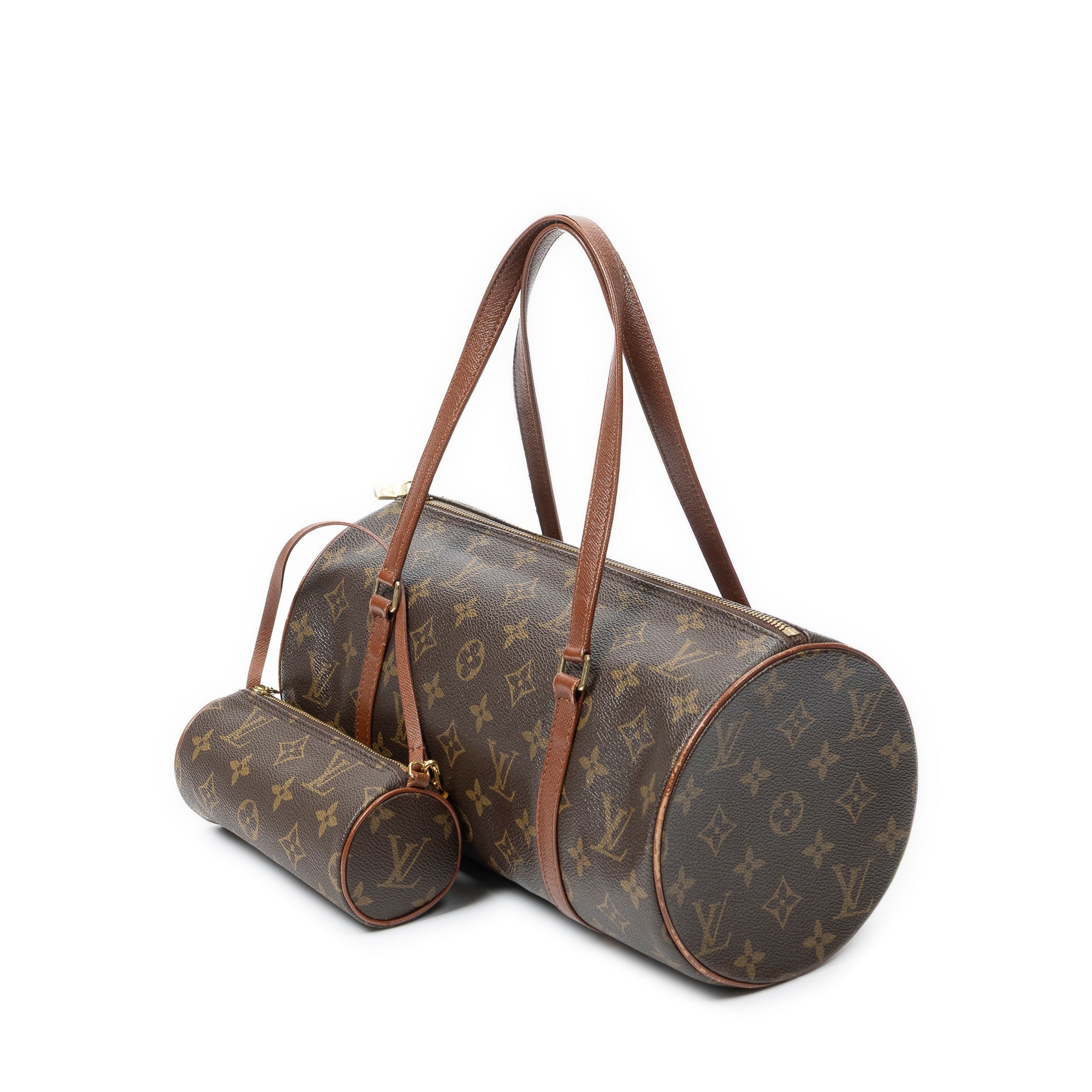 Shoulder Bag Papillon 30 Brown Monogram Canvas