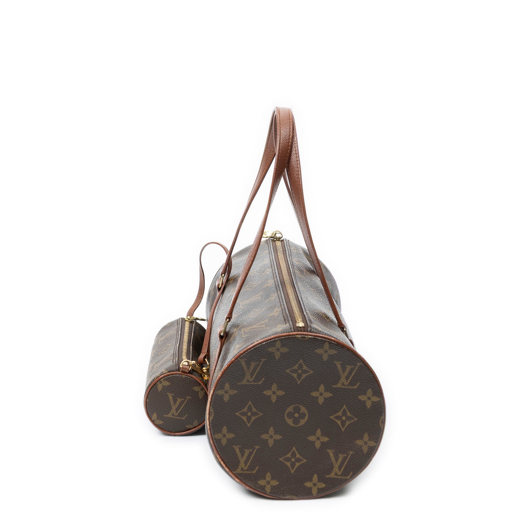 Shoulder Bag Papillon 30 Brown Monogram Canvas
