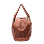Shoulder Bag Brera Brown Trimmed Intrecciato Leather