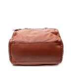 Shoulder Bag Brera Brown Trimmed Intrecciato Leather