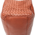 Shoulder Bag Brera Brown Trimmed Intrecciato Leather