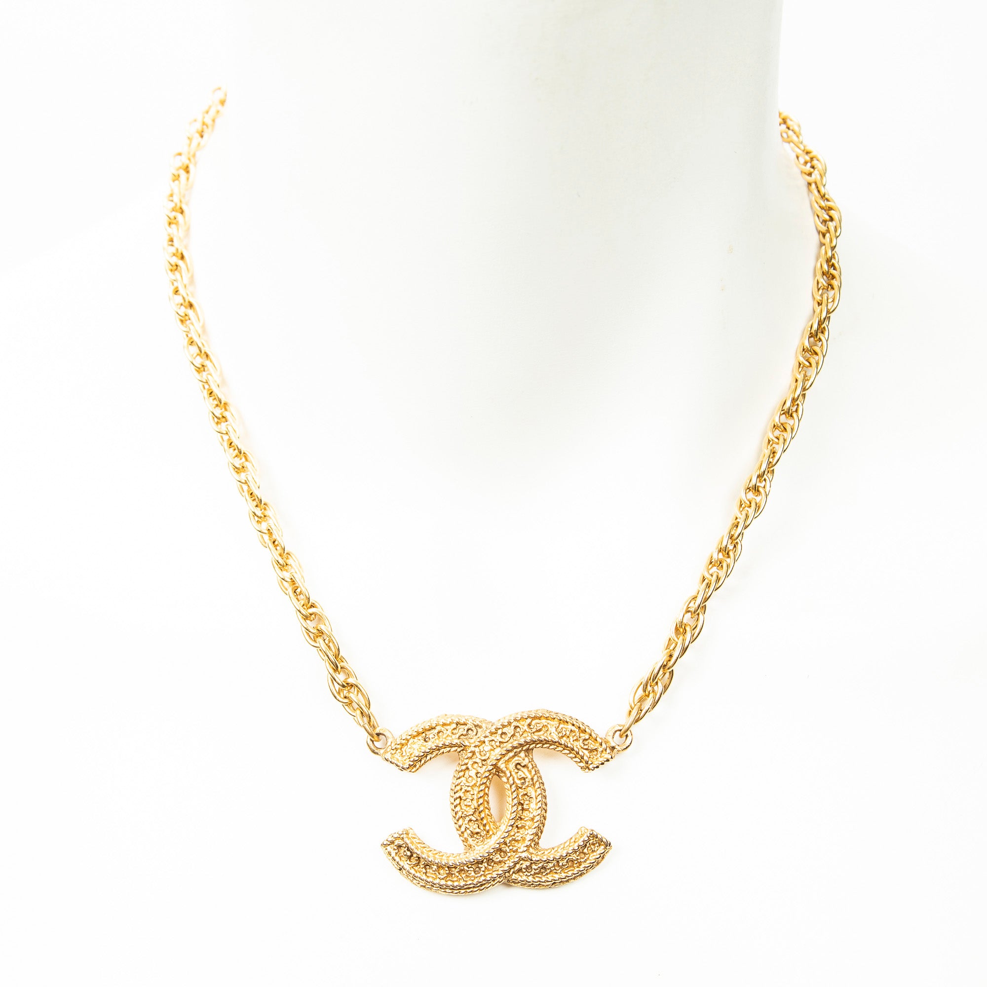 Necklace CC Pendant Chain Necklace Gold Gold Plated