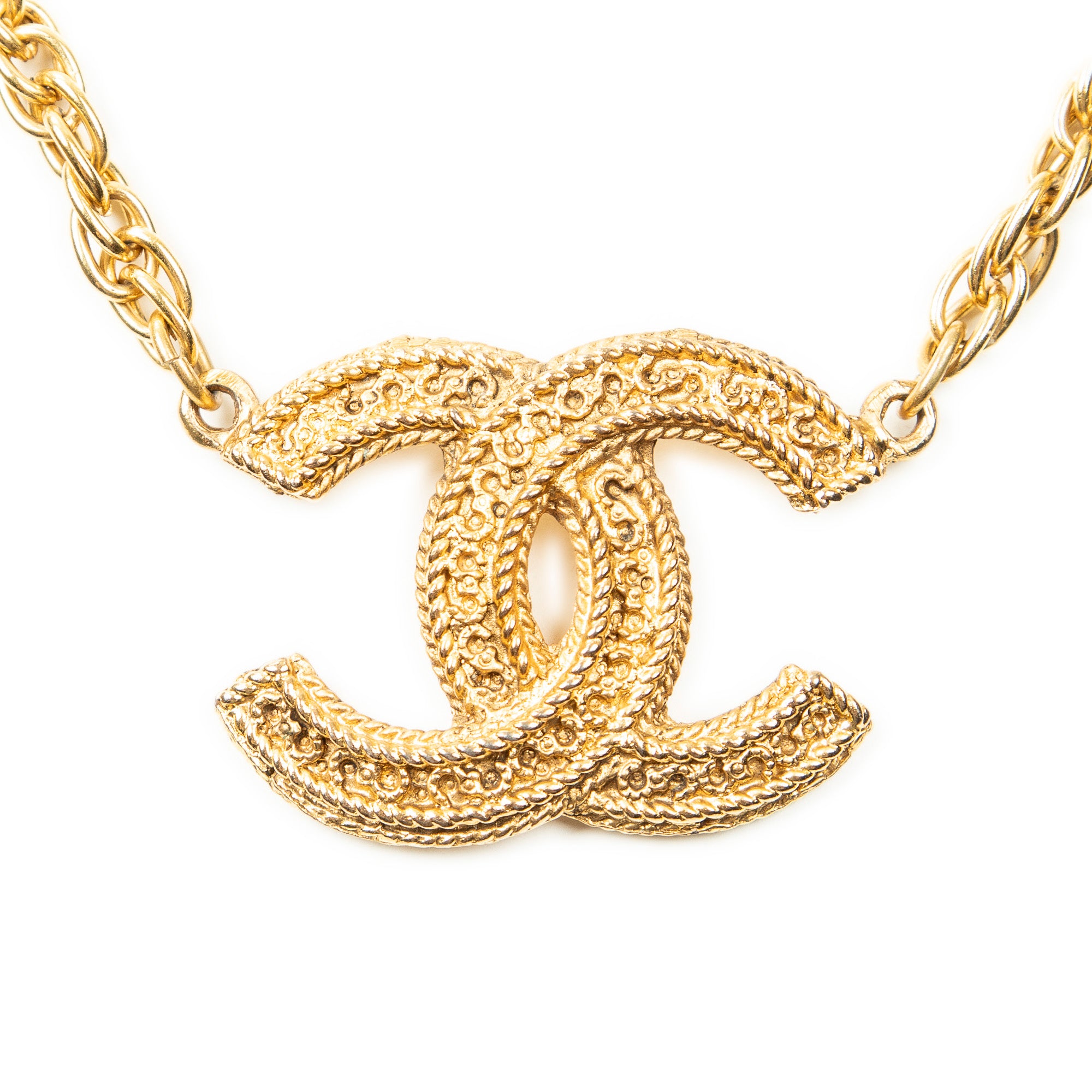 Necklace CC Pendant Chain Necklace Gold Gold Plated