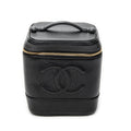 Handbag Timeless Tall Vanity Case Black Caviar Leather