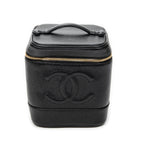 Handbag Timeless Tall Vanity Case Black Caviar Leather