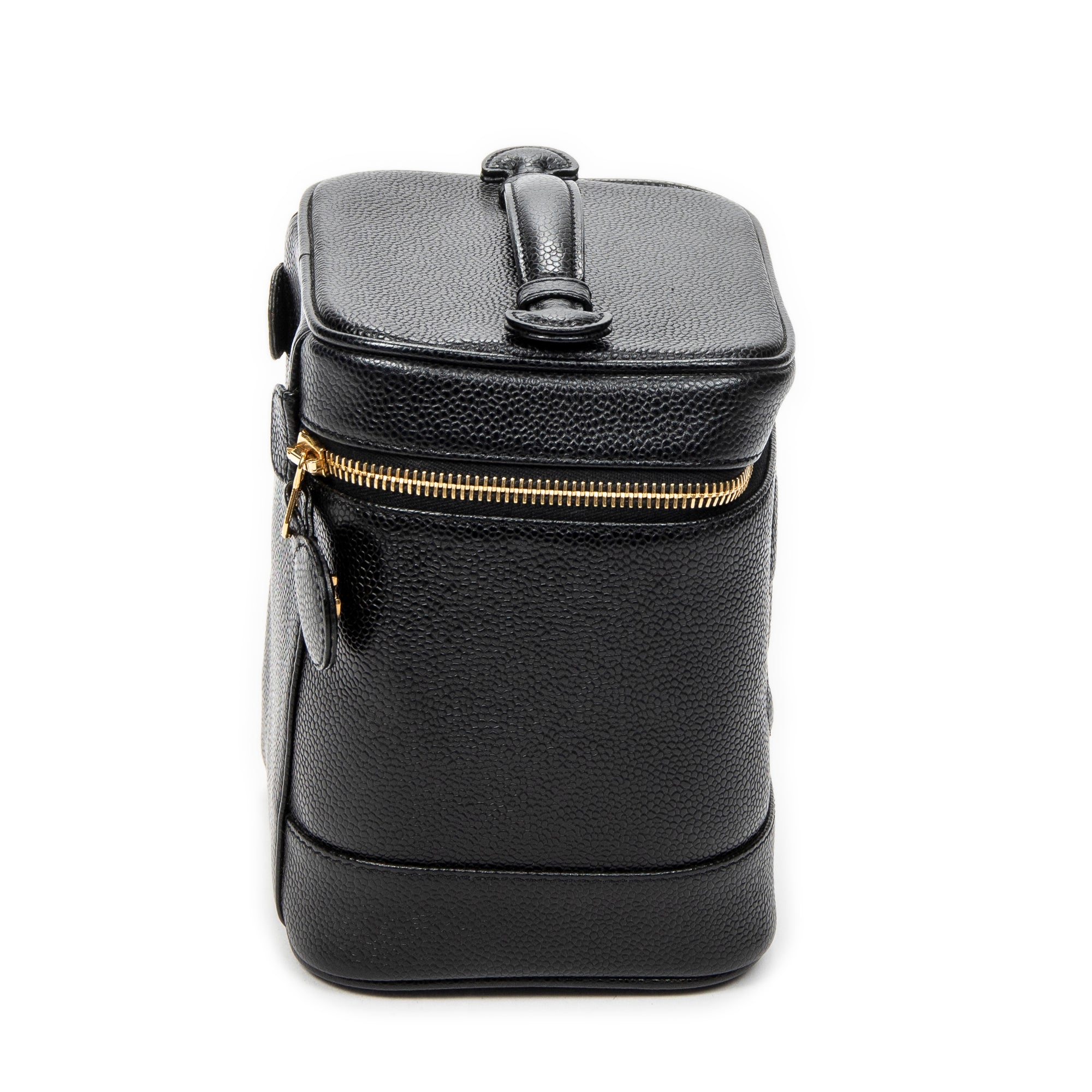 Handbag Timeless Tall Vanity Case Black Caviar Leather