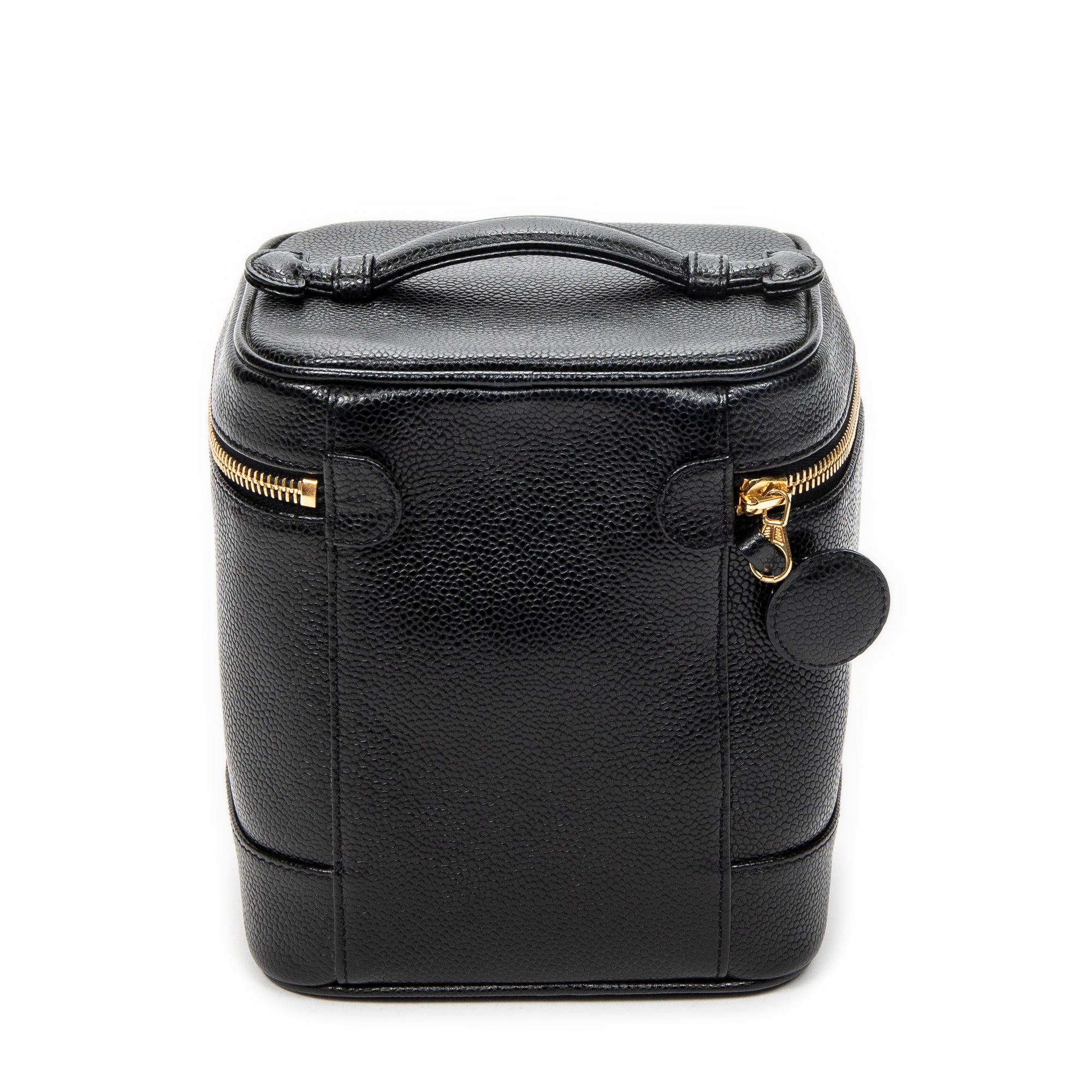 Handbag Timeless Tall Vanity Case Black Caviar Leather