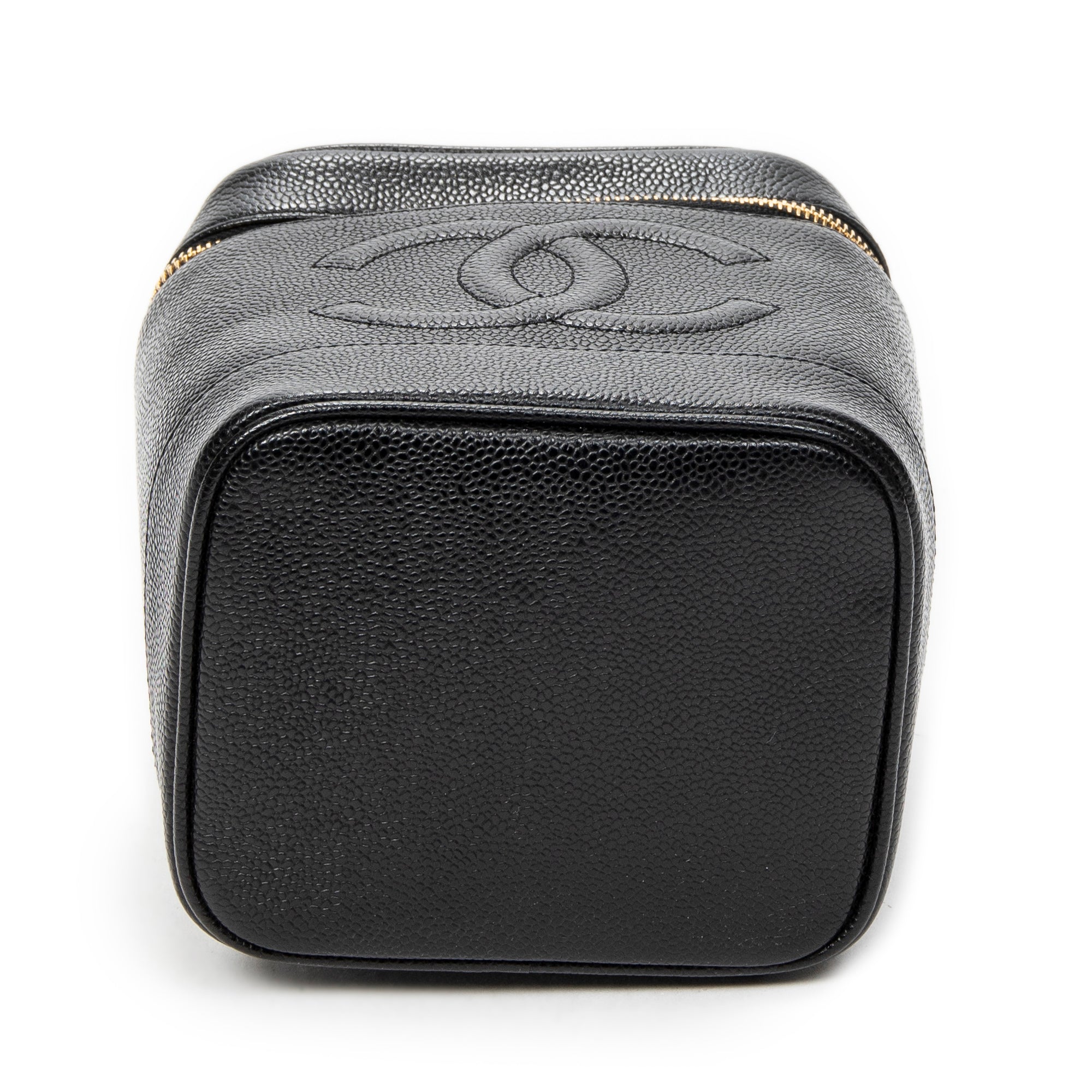 Handbag Timeless Tall Vanity Case Black Caviar Leather
