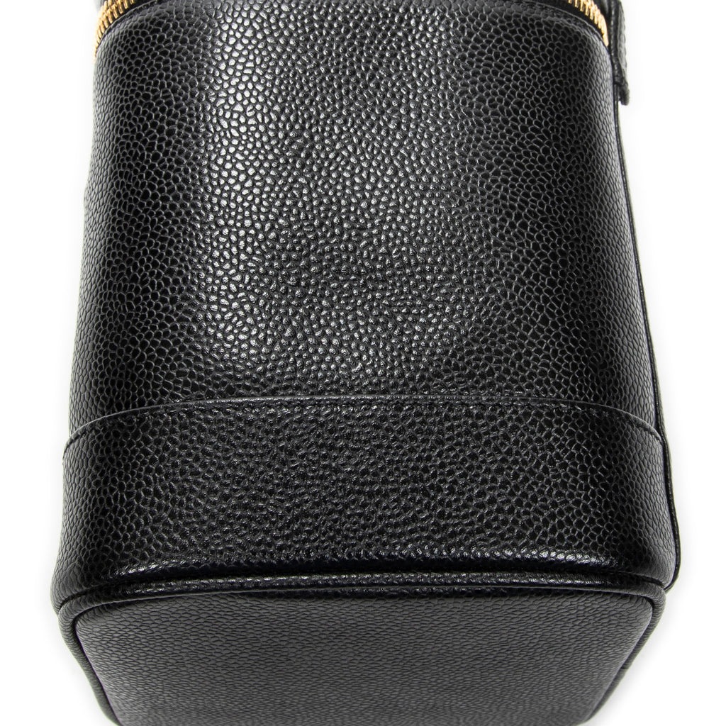Handbag Timeless Tall Vanity Case Black Caviar Leather