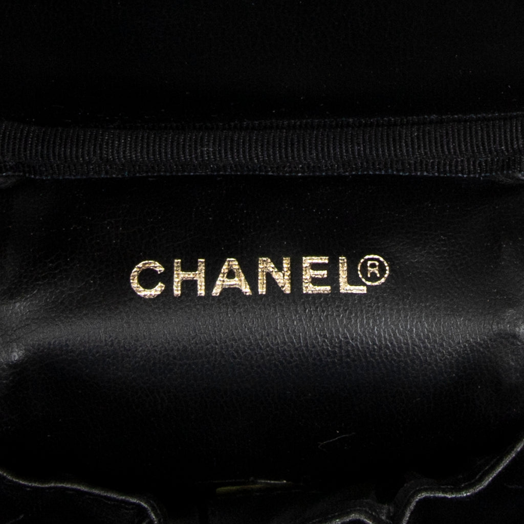 Handbag Timeless Tall Vanity Case Black Caviar Leather