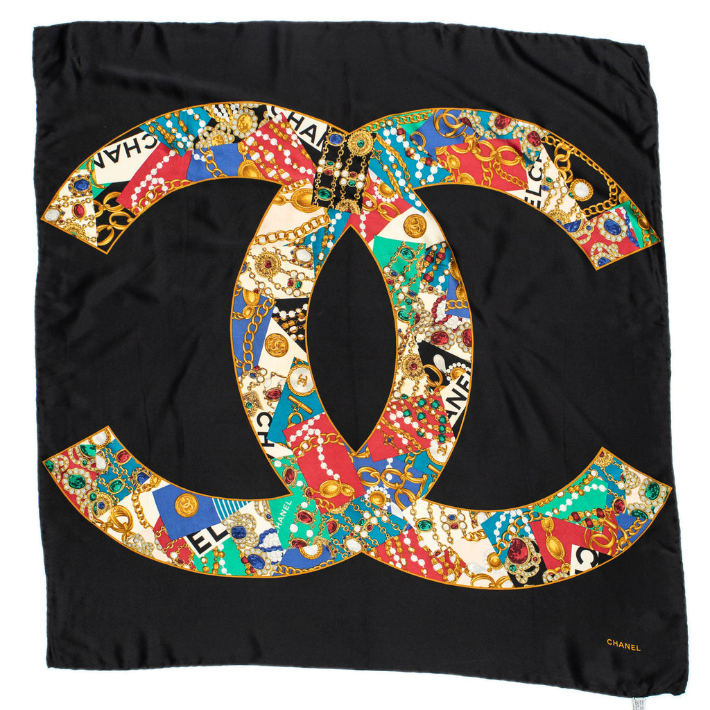 Scarf Scarf Black 100% Silk