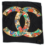 Scarf Scarf Black 100% Silk