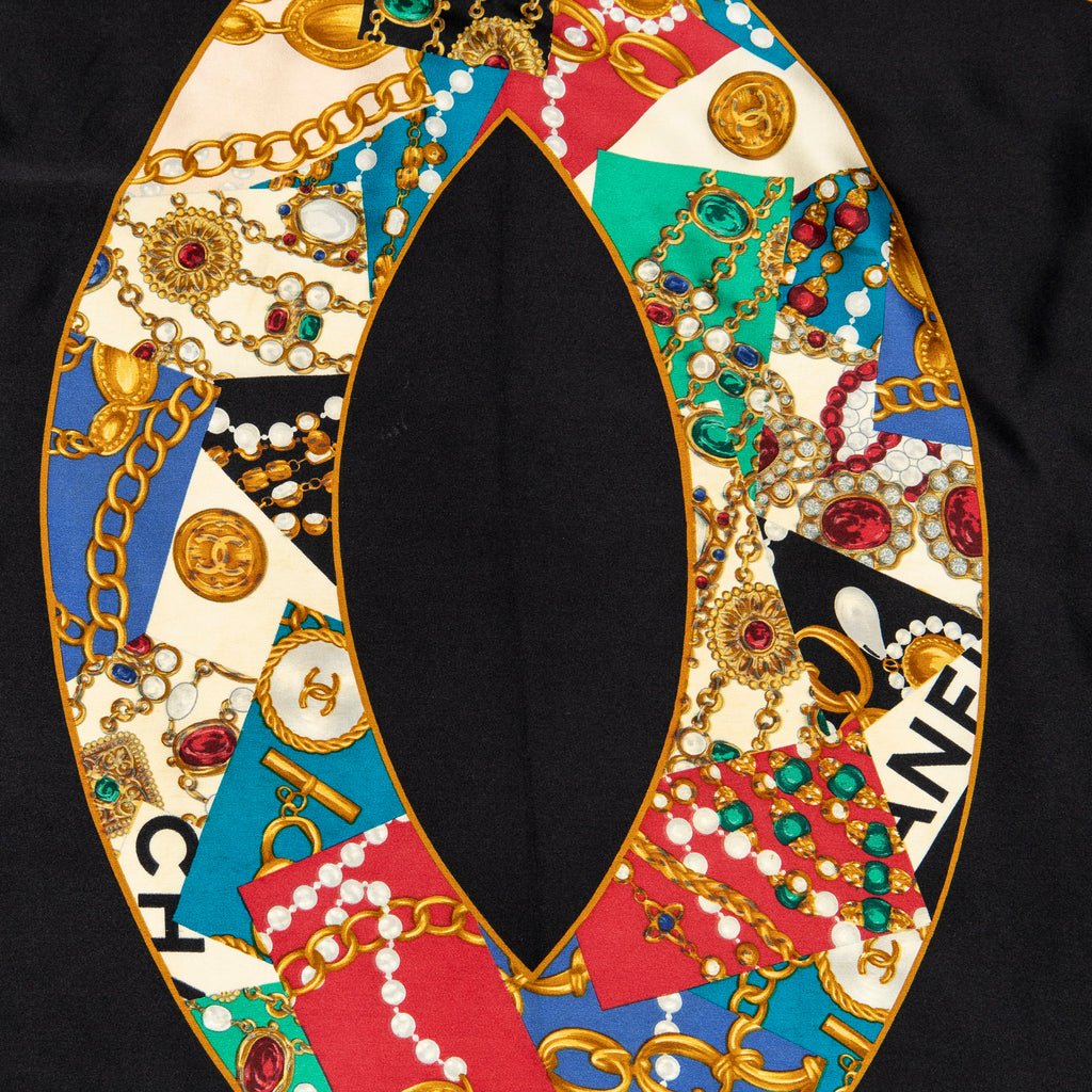 Scarf Scarf Black 100% Silk