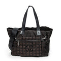 Shoulder Bag 2-Way New Travel Line Tote Dark Brown Travel Line Nylon Canvas