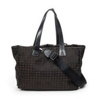 Shoulder Bag 2-Way New Travel Line Tote Dark Brown Travel Line Nylon Canvas