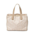 Shoulder Bag New Travel Line Tote Beige Travel Line Nylon Canvas