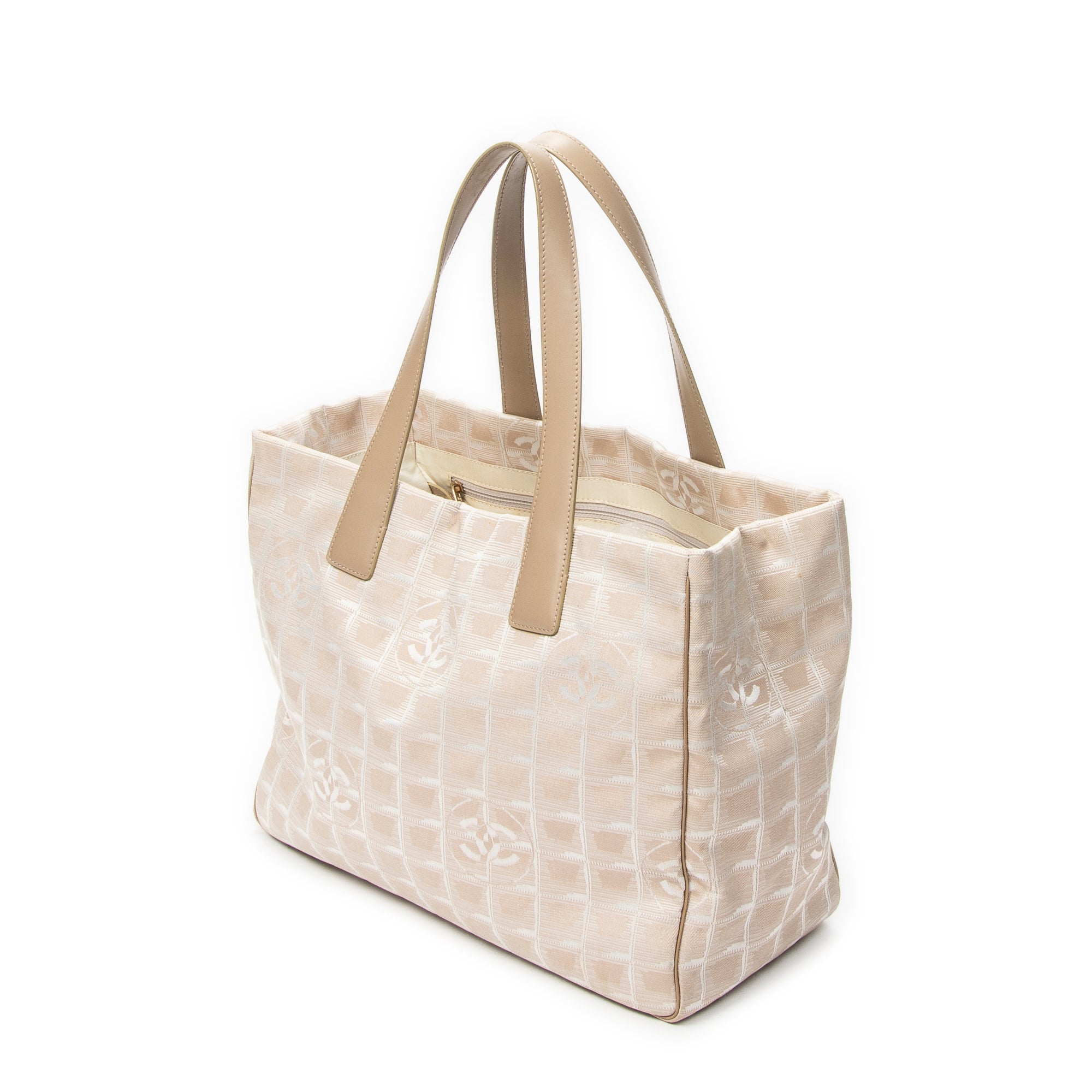 Shoulder Bag New Travel Line Tote Beige Travel Line Nylon Canvas