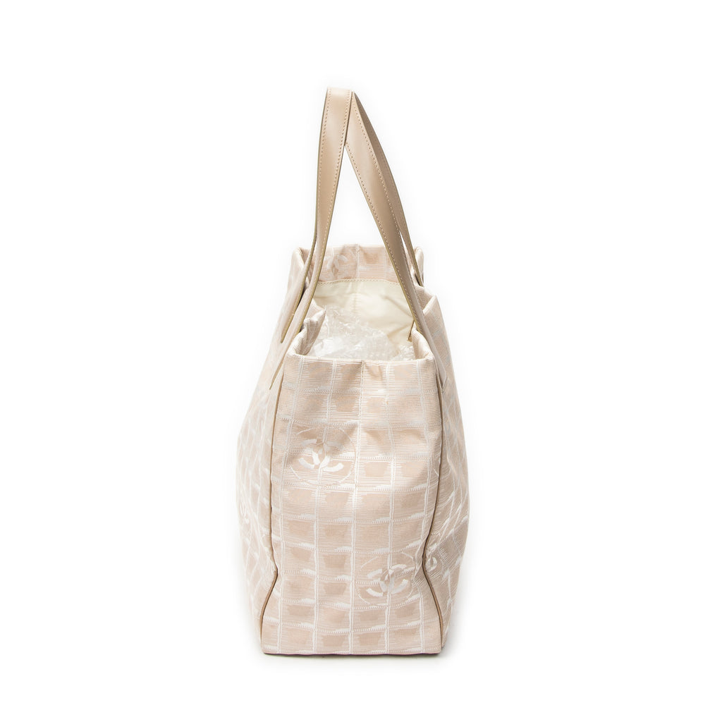 Shoulder Bag New Travel Line Tote Beige Travel Line Nylon Canvas