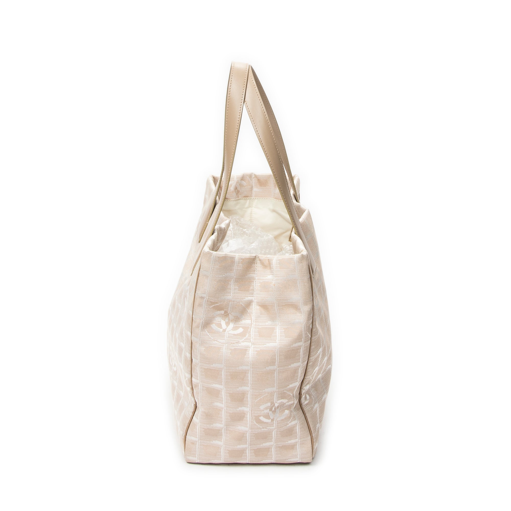 Shoulder Bag New Travel Line Tote Beige Travel Line Nylon Canvas