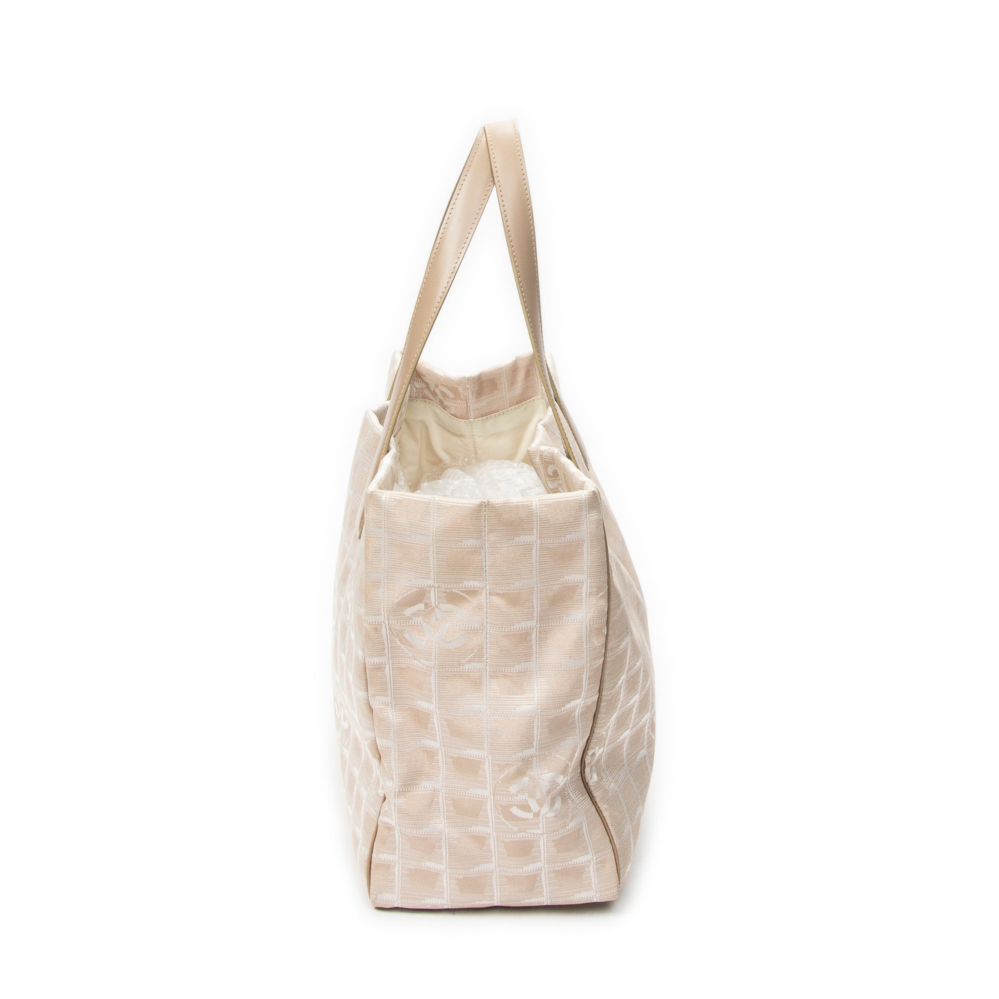 Shoulder Bag New Travel Line Tote Beige Travel Line Nylon Canvas