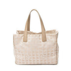 Shoulder Bag New Travel Line Tote Beige Travel Line Nylon Canvas