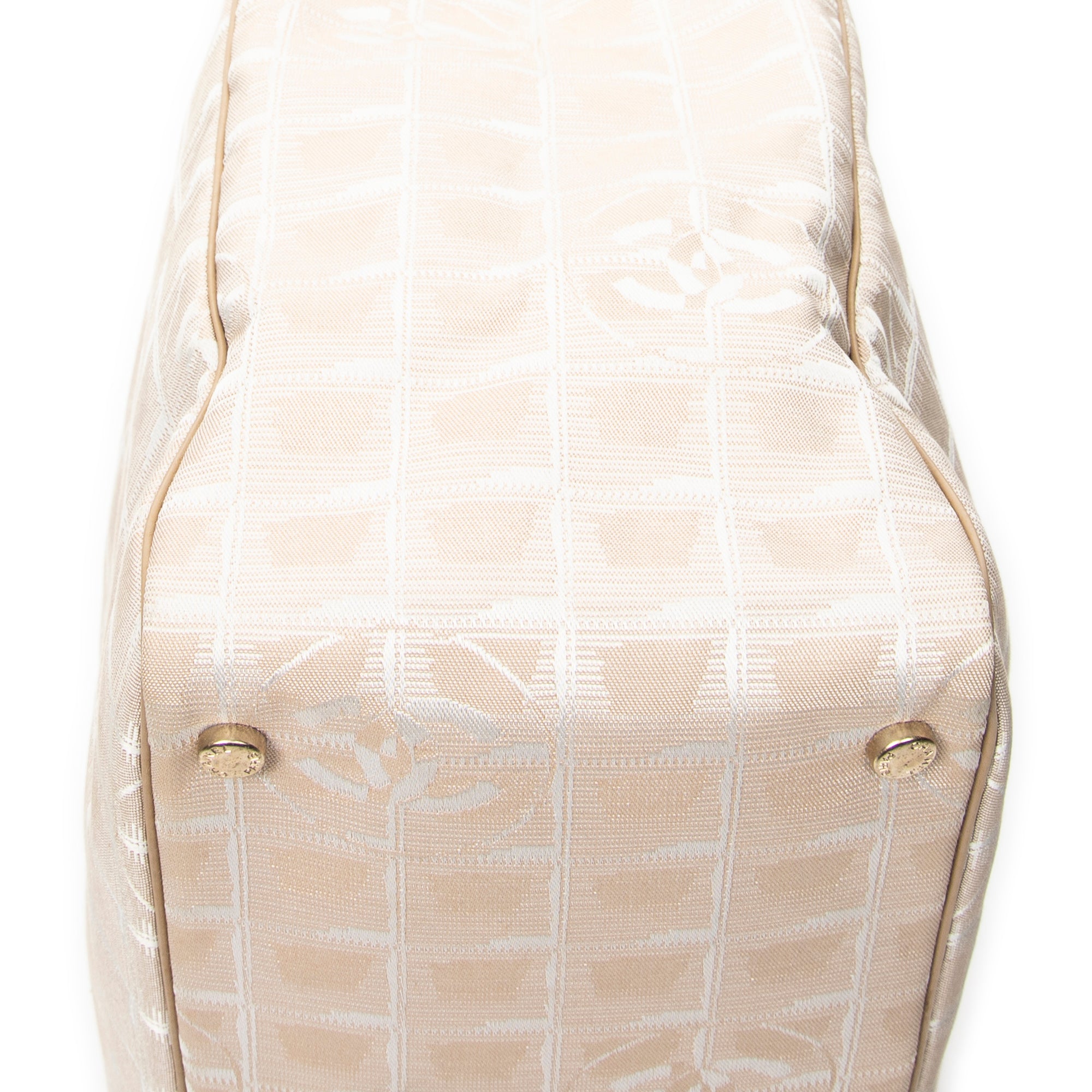 Shoulder Bag New Travel Line Tote Beige Travel Line Nylon Canvas