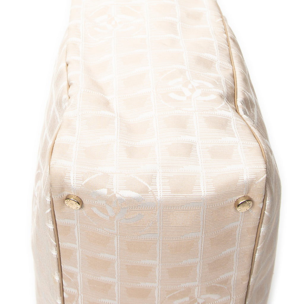 Shoulder Bag New Travel Line Tote Beige Travel Line Nylon Canvas
