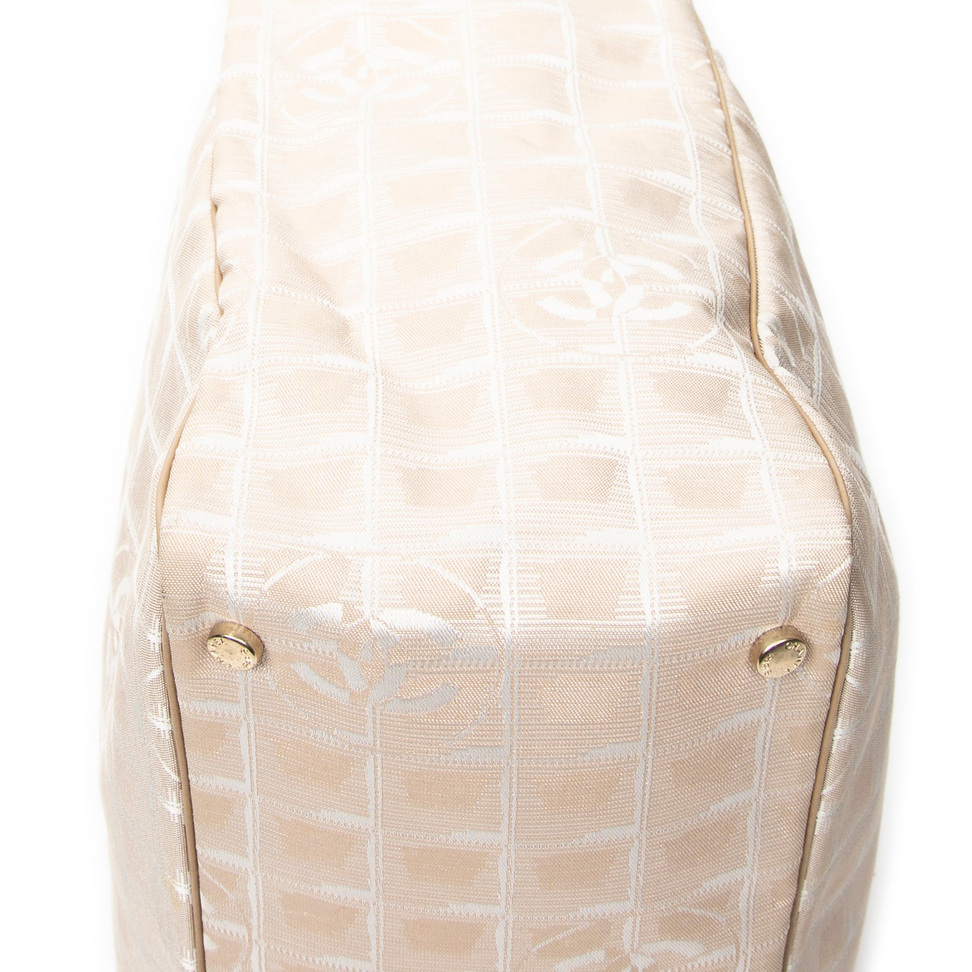 Shoulder Bag New Travel Line Tote Beige Travel Line Nylon Canvas