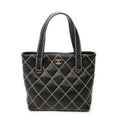 Shoulder Bag CC Wild Stitch Square Tote Black Wild Stitch Lambskin Leather