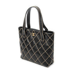 Shoulder Bag CC Wild Stitch Square Tote Black Wild Stitch Lambskin Leather