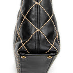 Shoulder Bag CC Wild Stitch Square Tote Black Wild Stitch Lambskin Leather