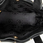 Shoulder Bag CC Wild Stitch Square Tote Black Wild Stitch Lambskin Leather