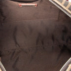 Shoulder Bag Small Belted Boston Brown Zucca Canvas