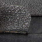 Backpack Large Bamboo Backpack Black Suede Leather